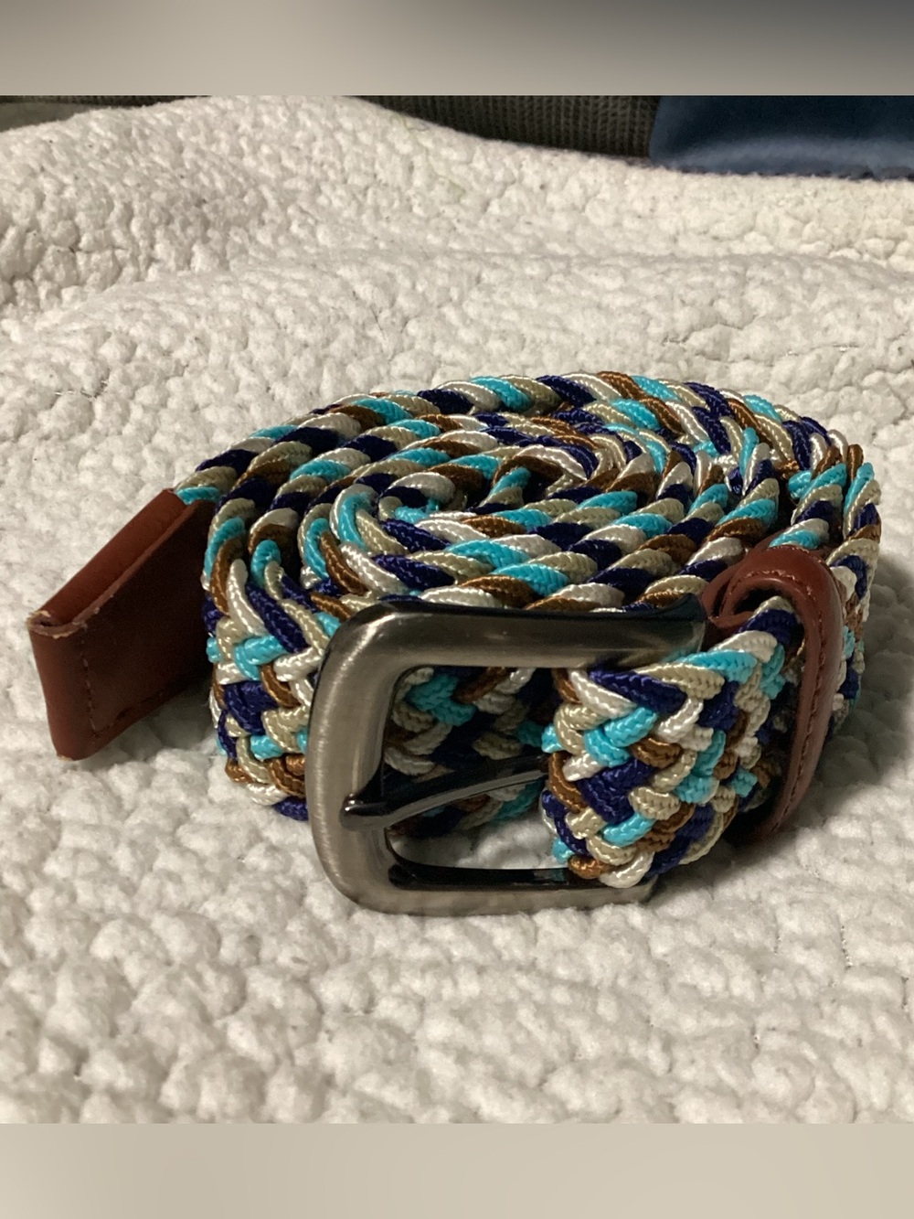 Arnold Palmer Men's Elastic Braided Golf Belt, multicolored stretch 36/38 (M)